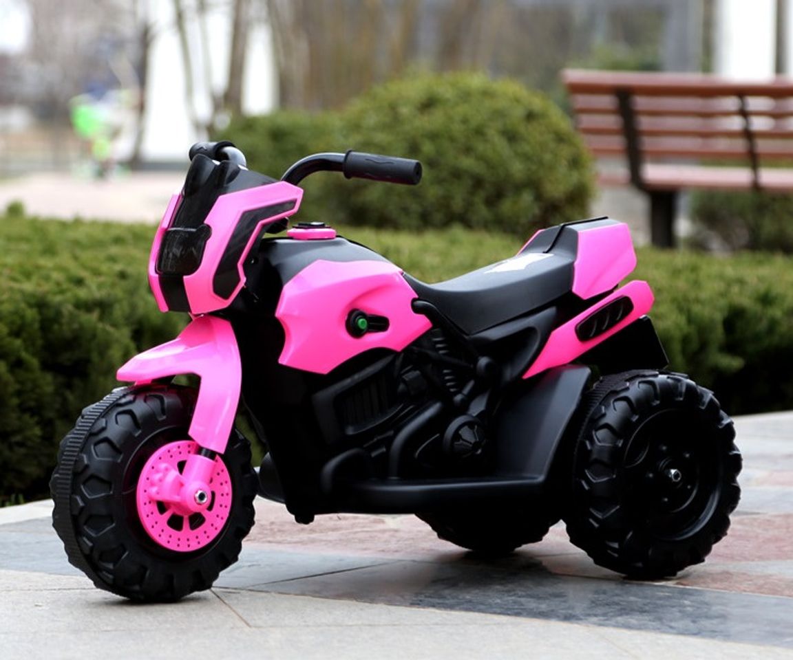 Xe máy điện trẻ em 268 phong cách thể thao màu hồng