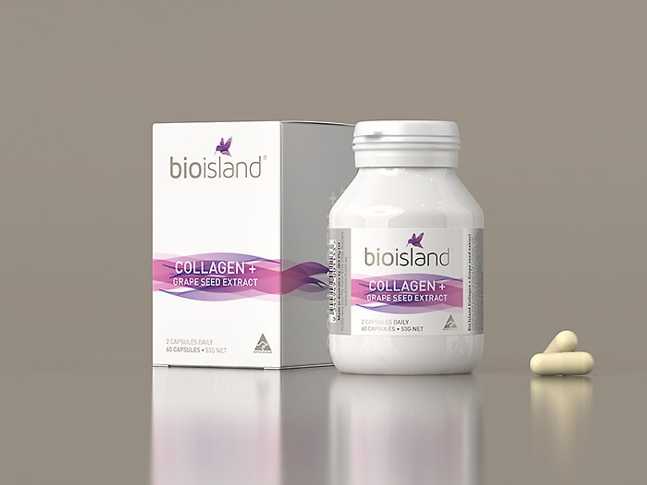 Viên uống Collagen Bio Island hộp 60 viên của Úc