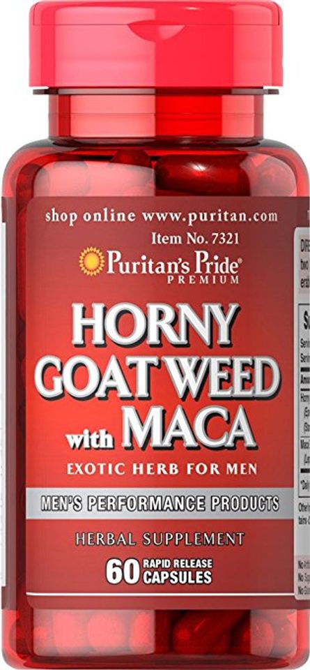 Viên uống tăng cường sinh lý nam Horny Goat Weed With Maca  Puritan's Pride 