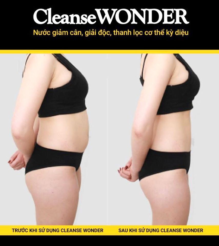Hiệu quả sử dụng Cleanse Wonder giảm cân, thanh lọc cơ thể
