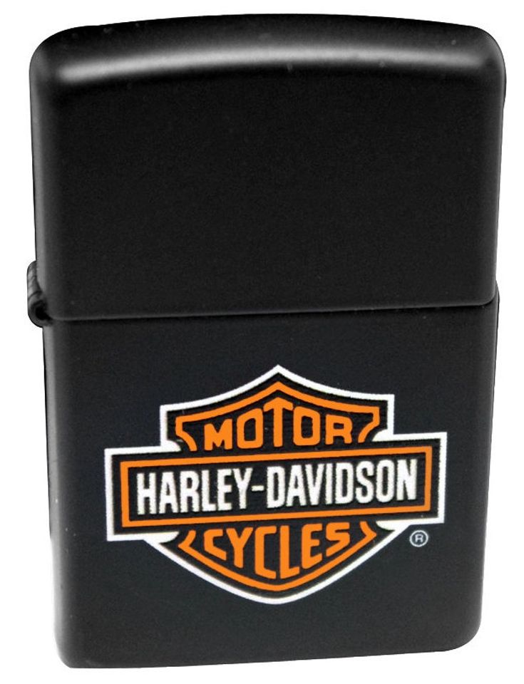 Bật lửa Zippo 218HD.H252 Black Matte Harley Davidson 1