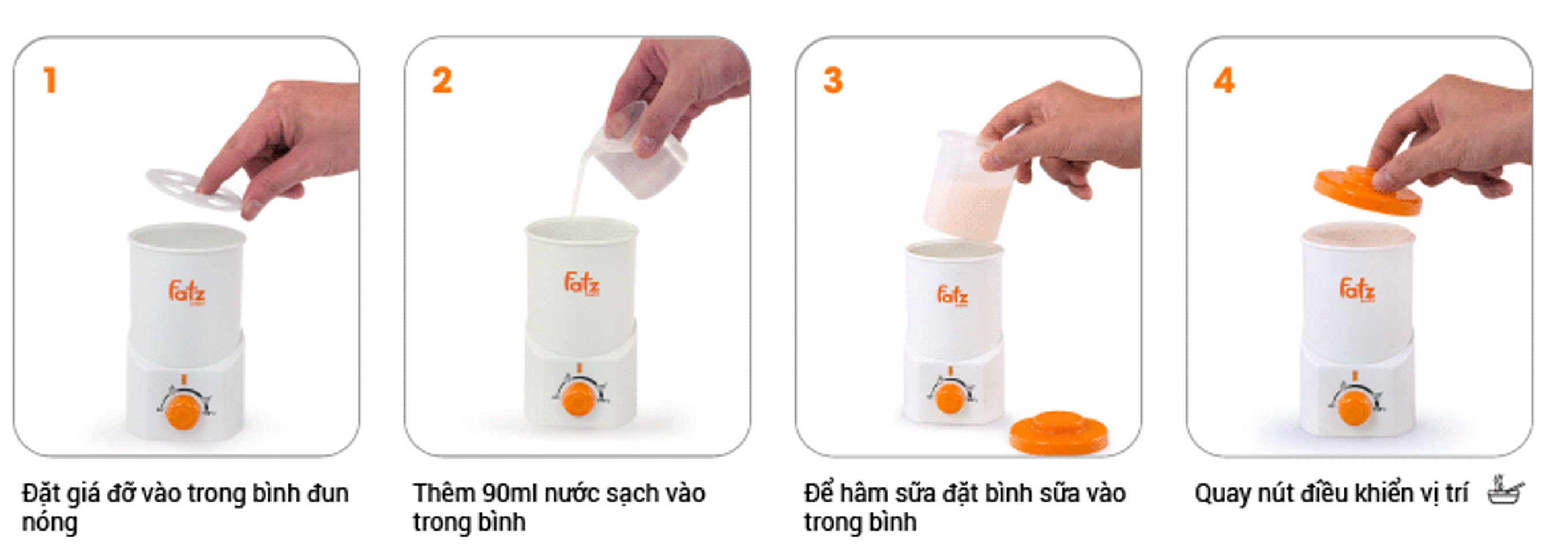 Máy hâm sữa đa năng Fatzbaby FB3010AC bảo hành 1 năm giá rẻ