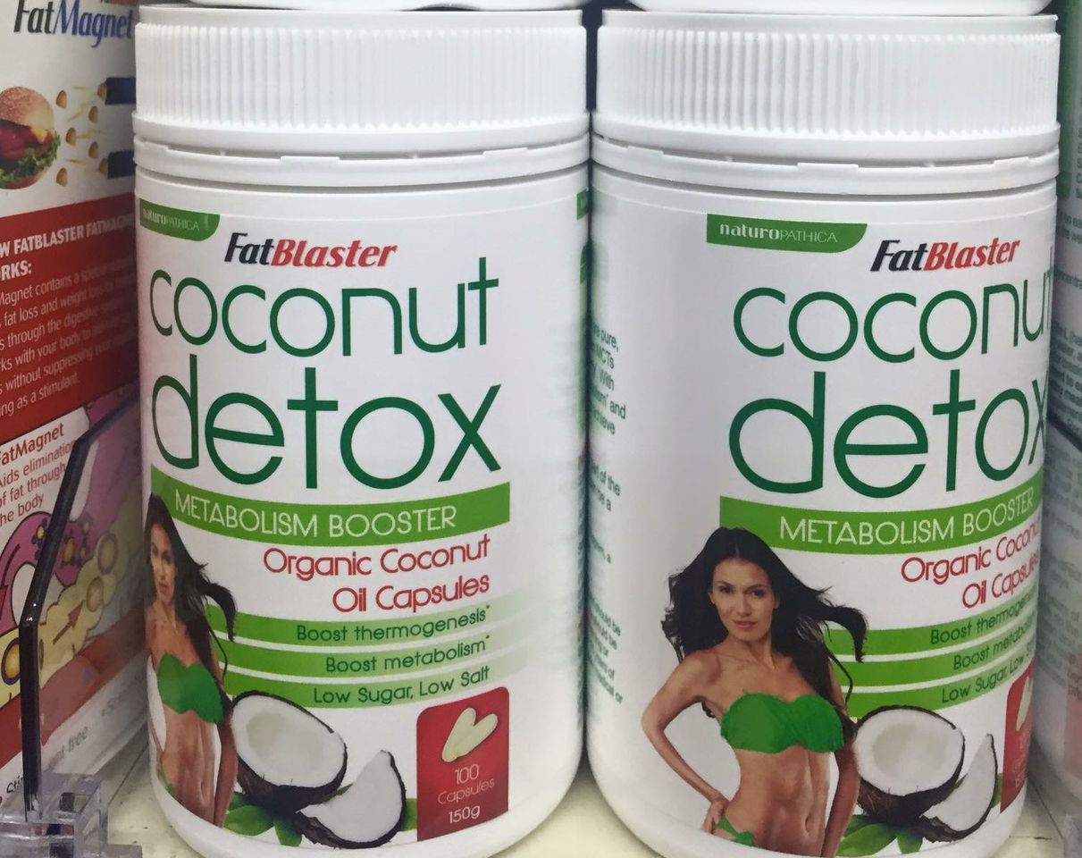 Viên uống giảm cân Naturopathica Fatblaster Coconut Detox - sản phẩm giảm cân hiệu quả từ Úc