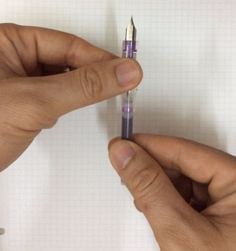 Cách sử dụng Ống mực bút máy Nhật Bản Platinum Preppy