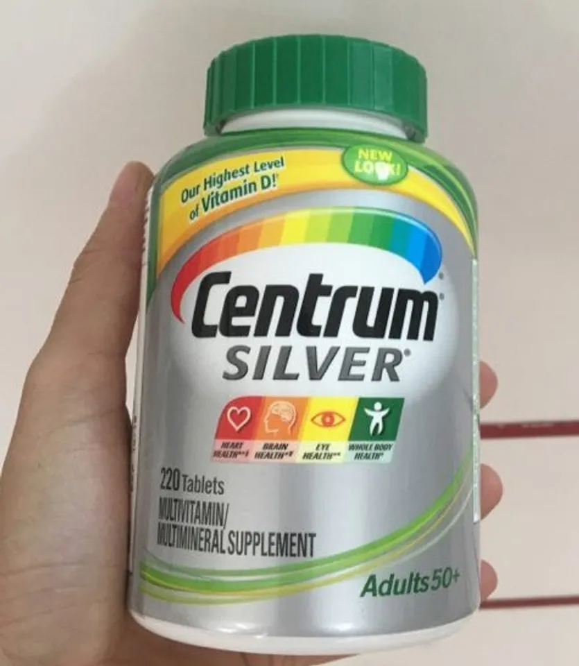 Centrum Silver Adults bổ sung cập nhật không thiếu chăm sóc hóa học cho tất cả những người cao tuổi
