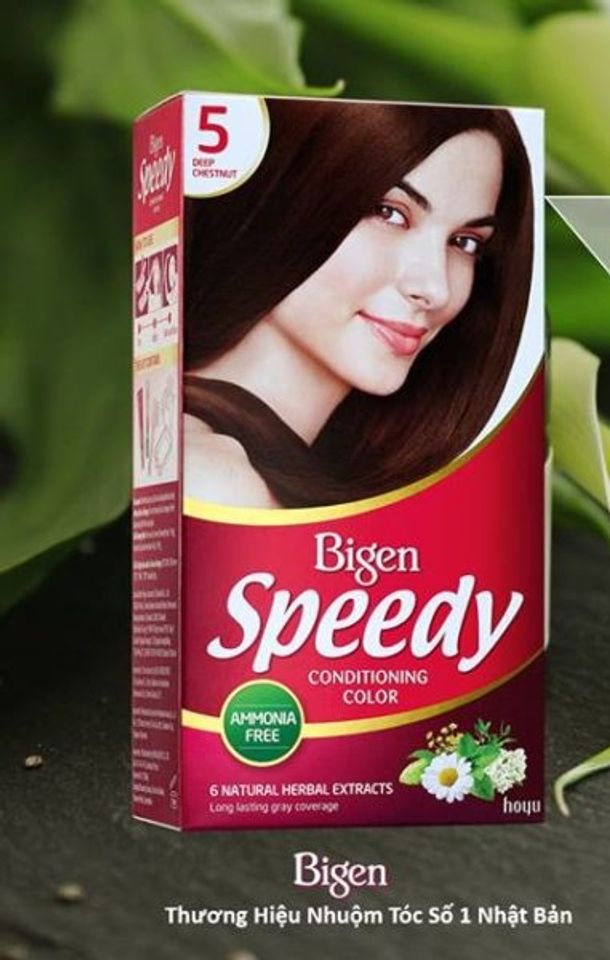 Thuốc nhuộm tóc Bigen Speedy phủ bạc hiệu quả 1