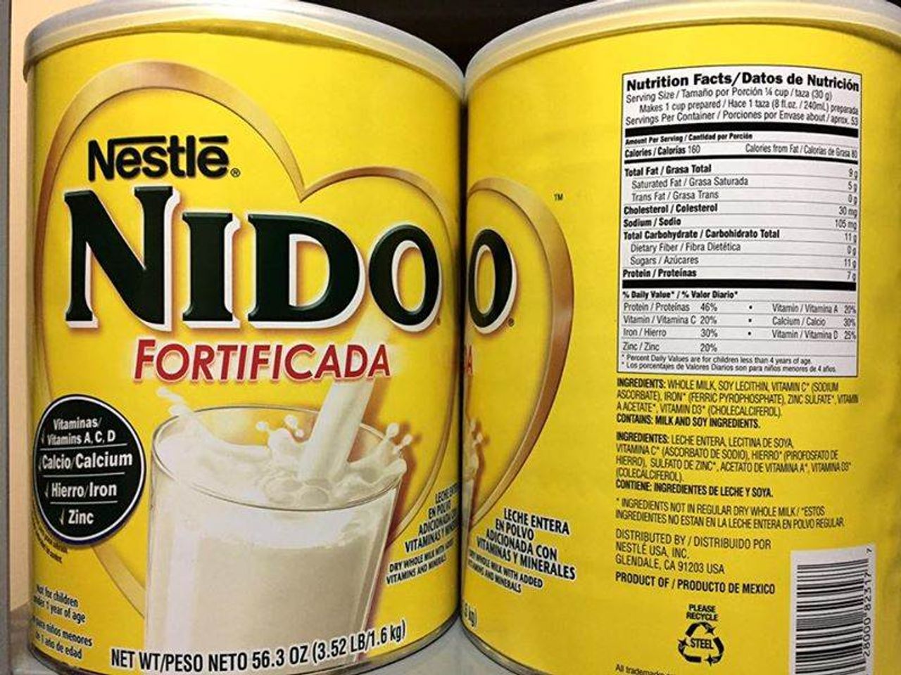 Sữa Nido nắp trắng hỗ trợ tăng cân cho bé 1