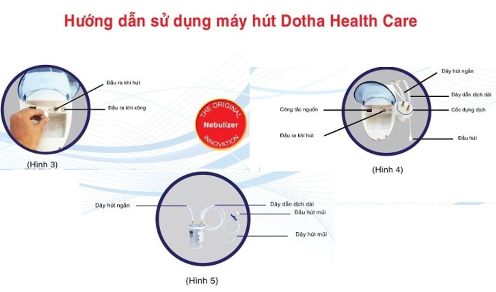  máy Dotha Health Care với tính năng hút mũi