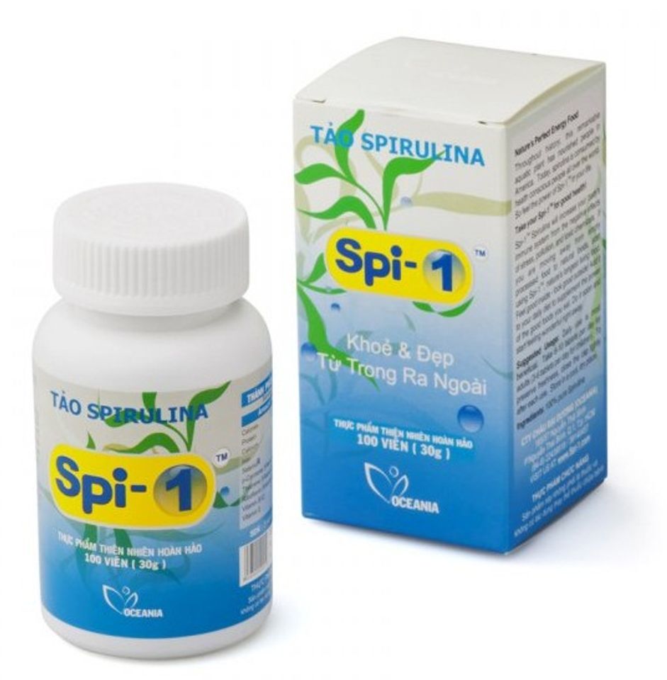 Tảo spirulina Spi-1 bổ sung dinh dưỡng, ngừa táo bón