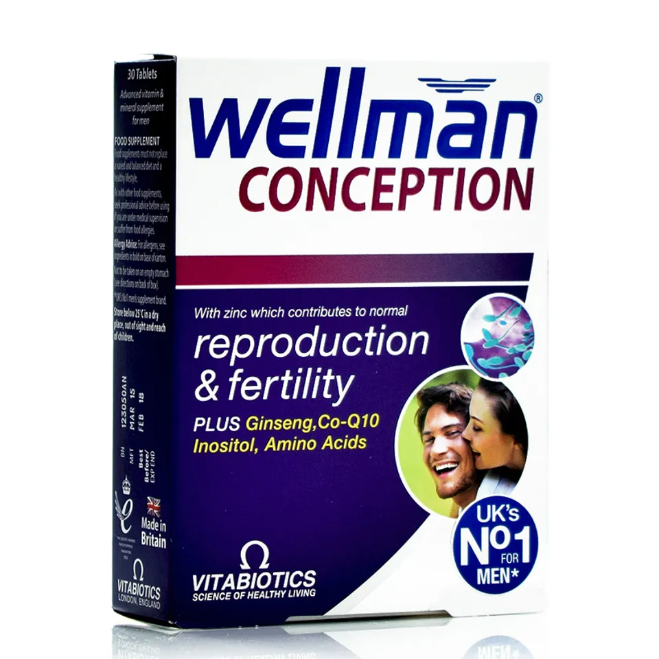 Wellman Conception tăng chất lượng tinh trùng, hỗ trợ sinh sản cho nam 
