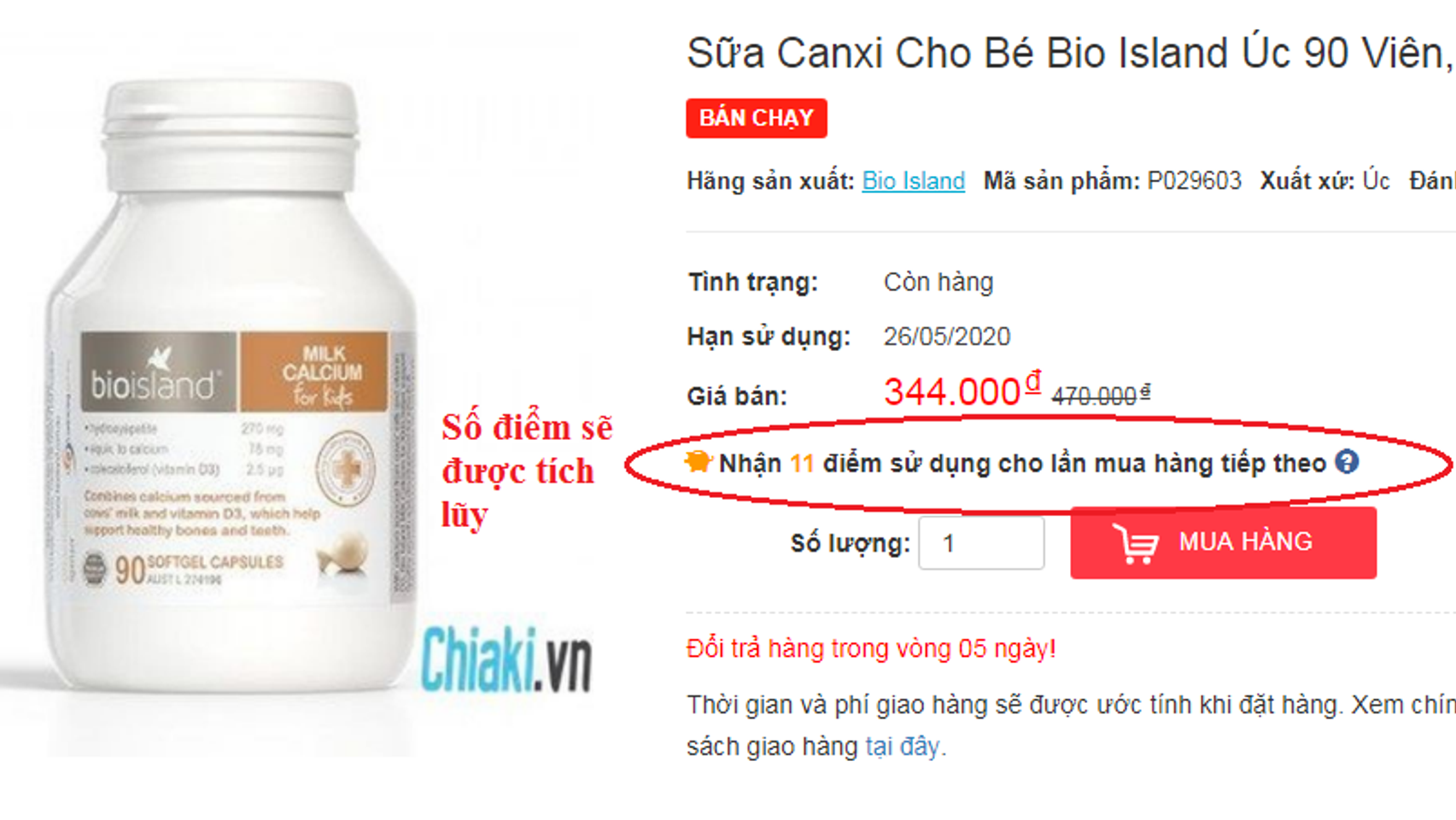 Chương tr&igrave;nh T&iacute;ch điểm v&agrave; sử dụng điểm tại chiaki.vn