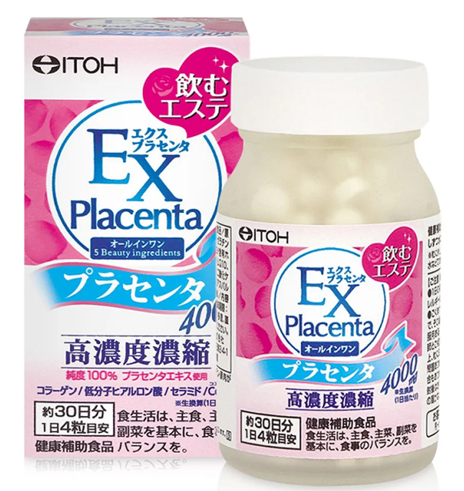 Viên nhau thai cừu Itoh EX Placenta chính hãng của Nhật Bản