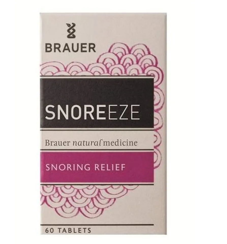 Viên uống hỗ trợ điều trị ngủ ngáy Brauer Snoreeze 60 viên