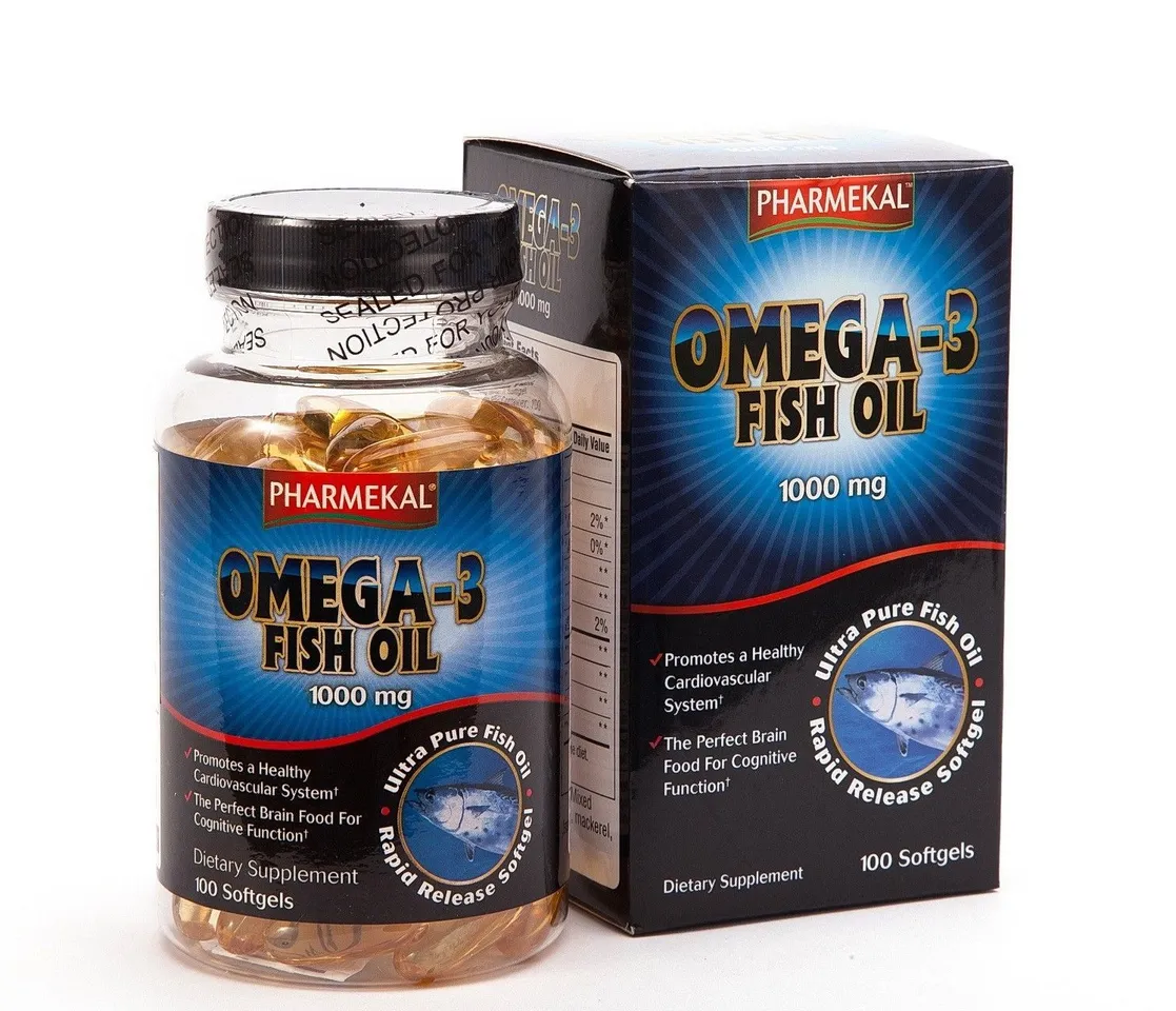Dầu cá Omega 3 Fish Oil 1000mg Pharmekal hộp 100 viên