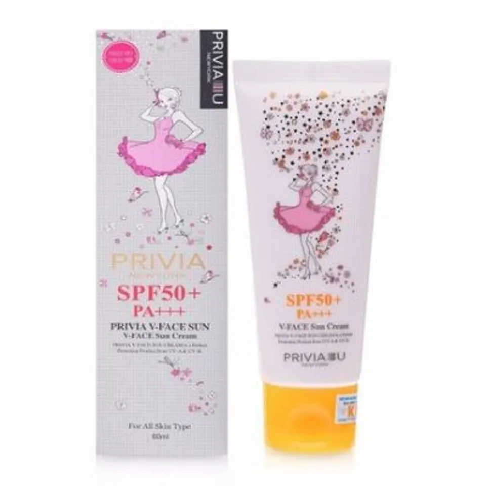 Kem chống nắng Privia V-Face Sun Cream SPF50+ PA+++ 1