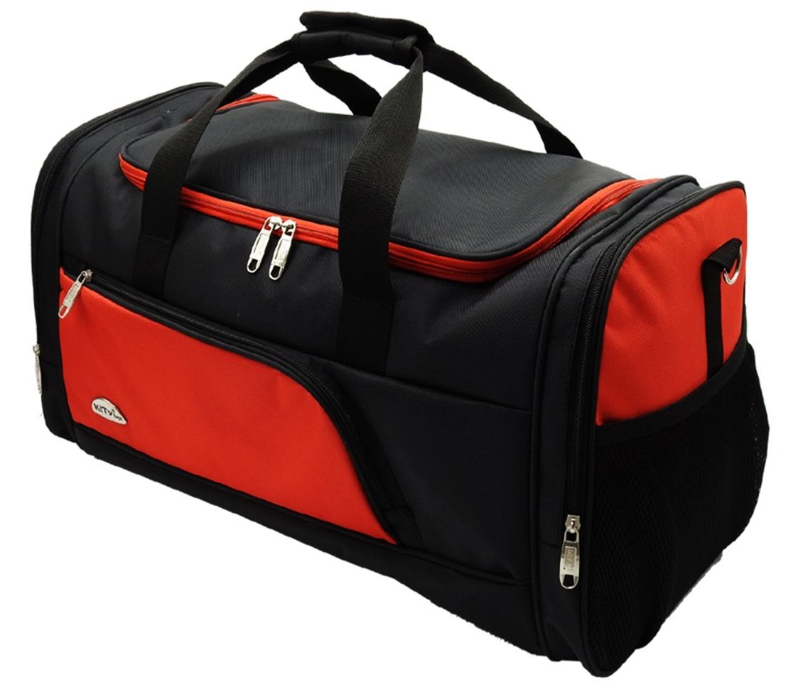 Túi du lịch KiTy Bags 0597BIG chống thấm nước màu đỏ - đen