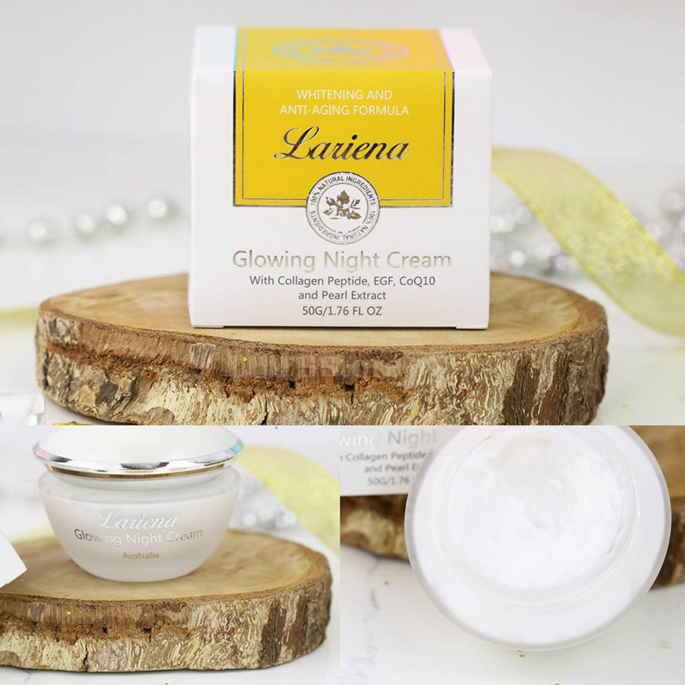 Kem dưỡng trắng da chống lão hoá ban đêm Lariena Glowing Night Cream 1