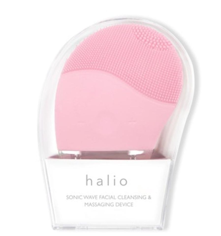 Máy rửa mặt Halio màu hồng nhạt