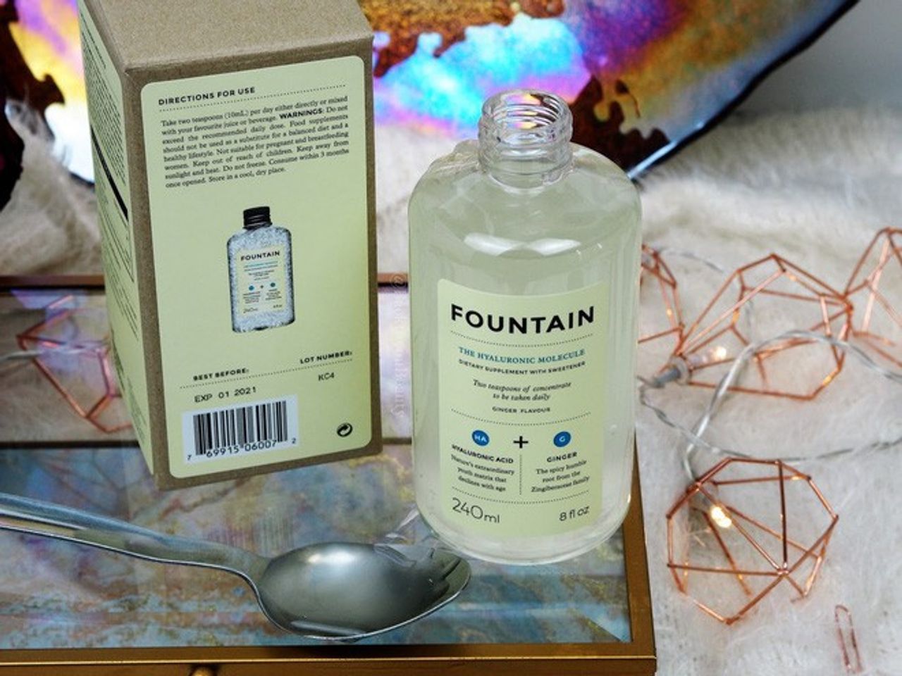 Nước uống làm đẹp toàn diện The Fountain Hyaluronic Molecule 3