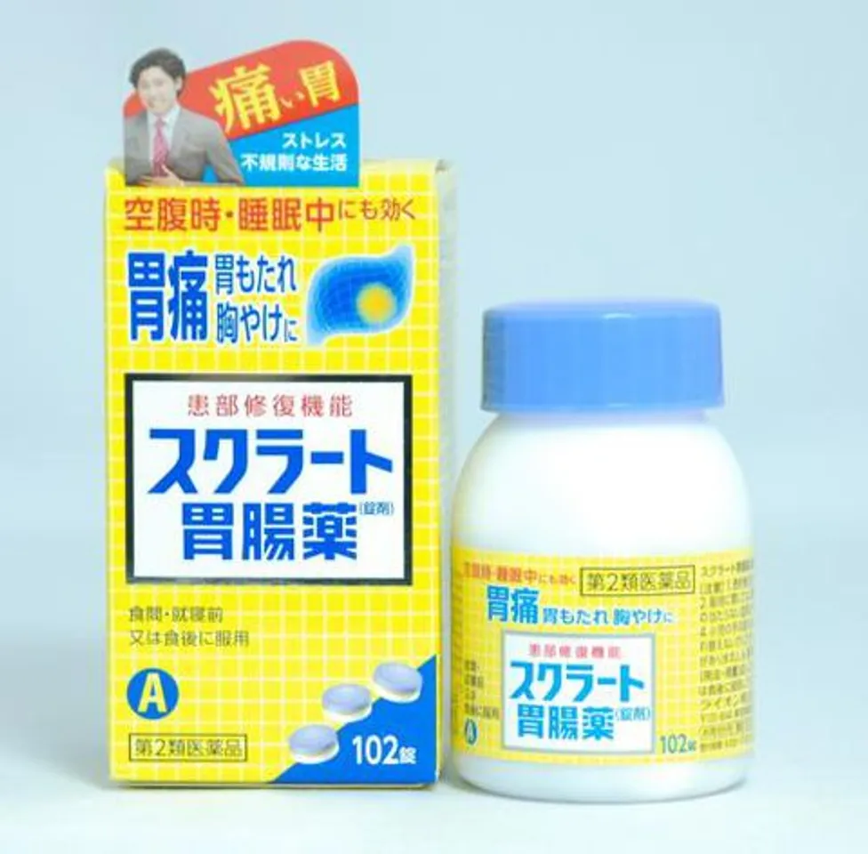 Viên uống đau dạ dày Lion Scrat 102 viên Nhật Bản 1