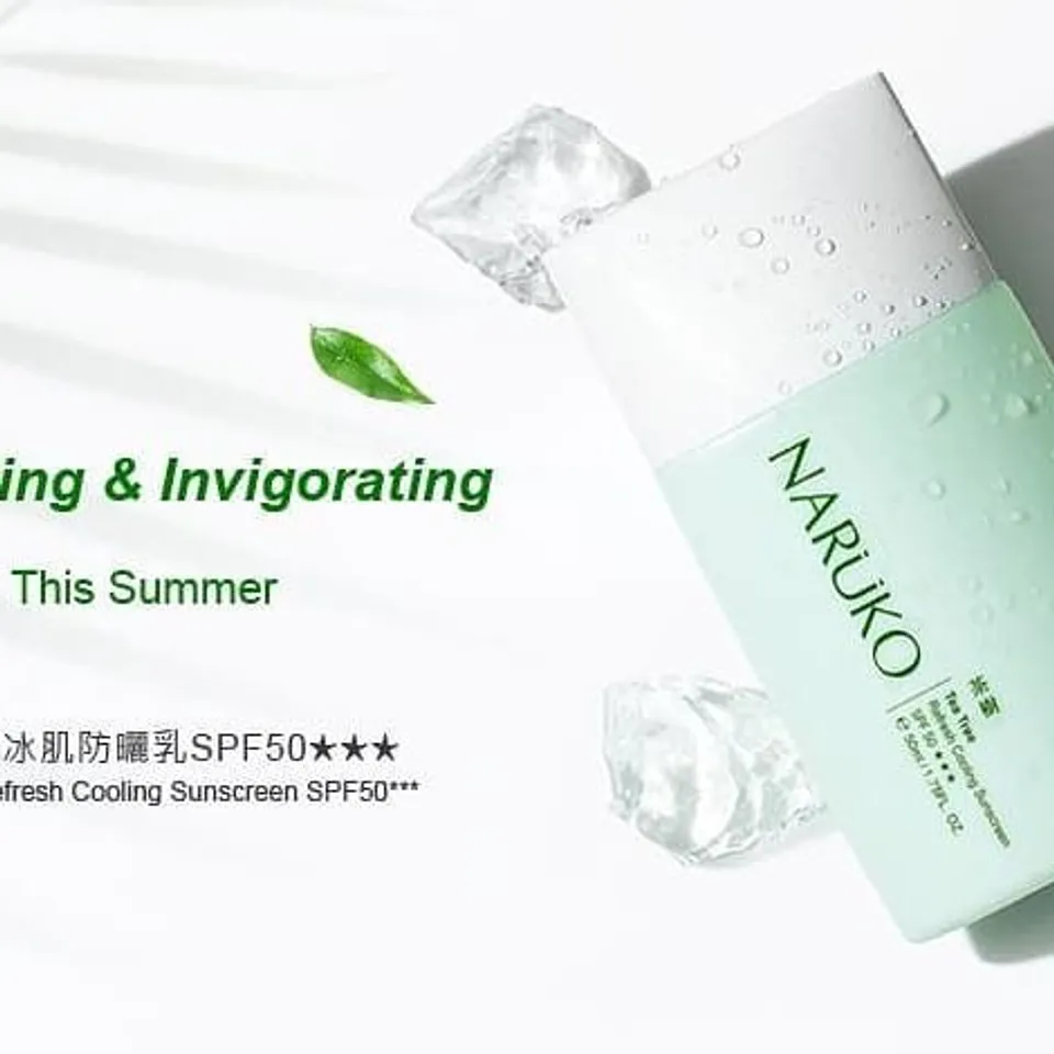 Kem Chống Nắng Naruko Tea Tree Refresh Cooling Sunscreen SPF 50+++ (50ml) 2