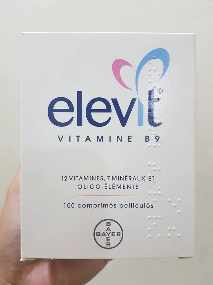 Vitamin tổng hợp cho bà bầu Elevit Pháp 100 viên 1