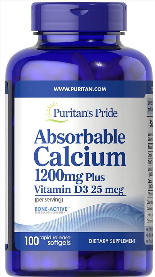 Viên uống bổ khớp Absorbable Calcium Puritan’s Pride 1