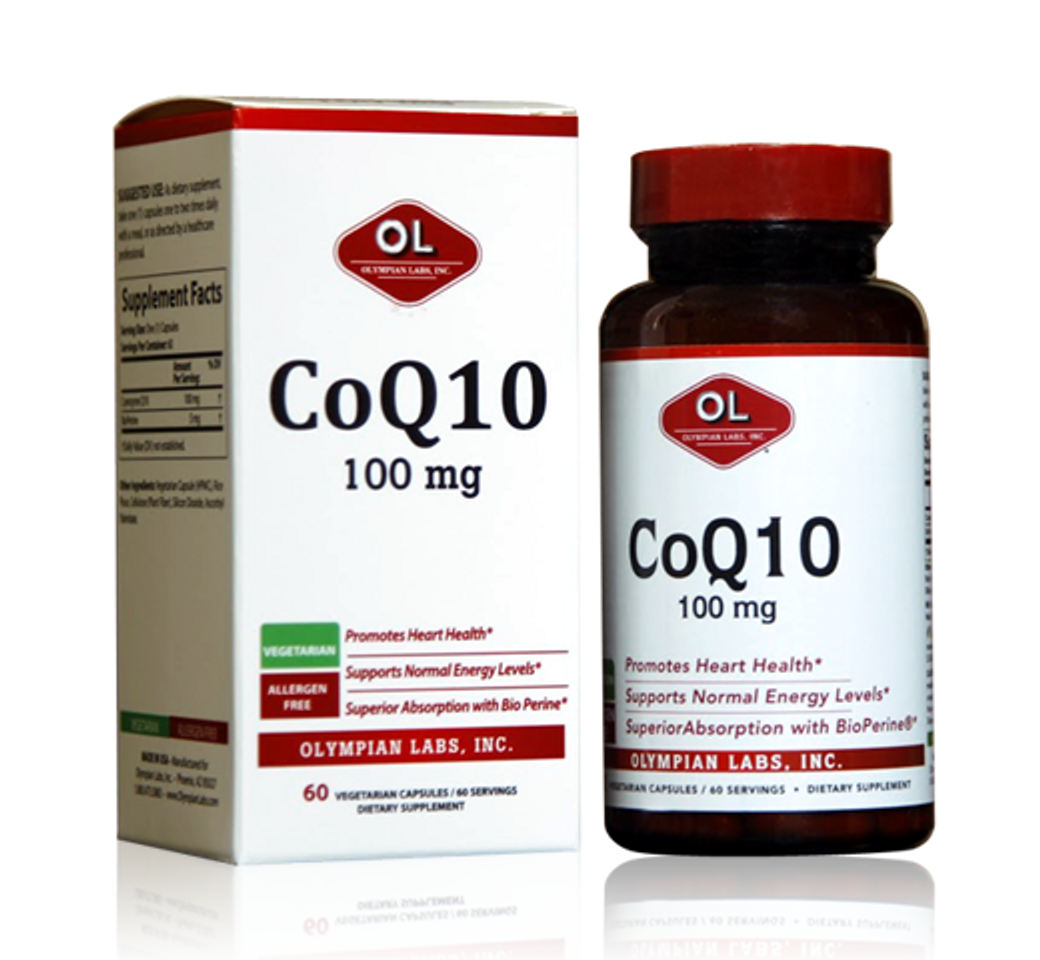 Viên uống hỗ trợ sức khỏe tim mạch COQ10 100mg của Olympian Labs Mỹ 1