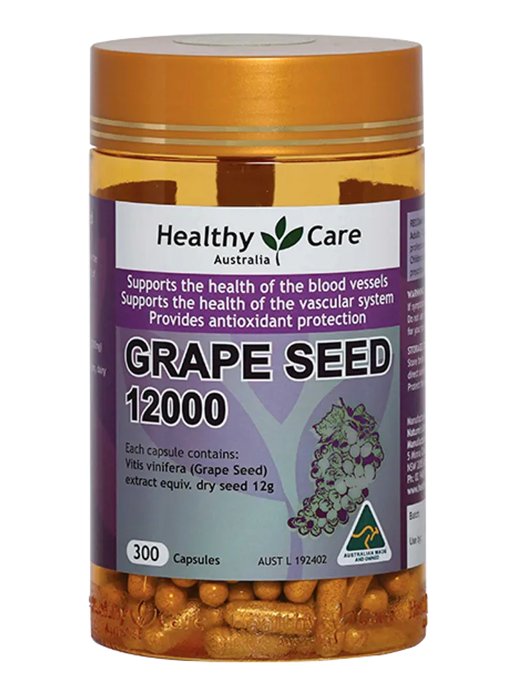Tinh chất hạt nho Grape Seed 12000 Healthy Care 1