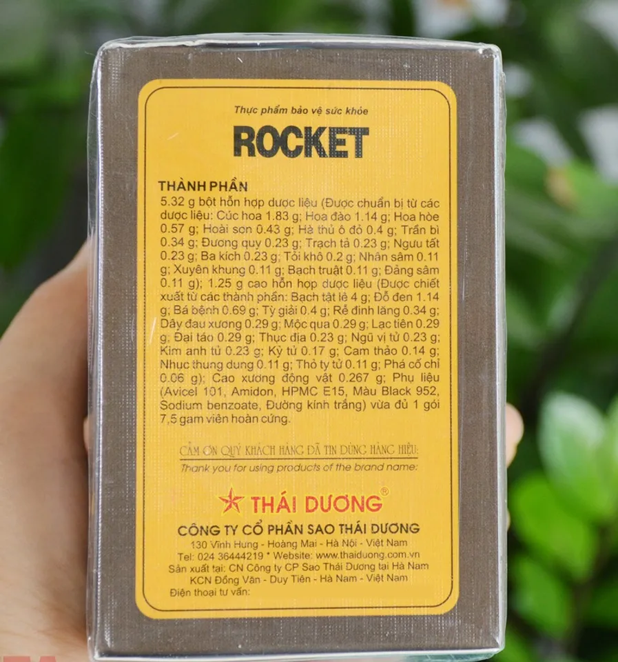 Viên uống Rocket cho nam giới hộp 10 gói 2