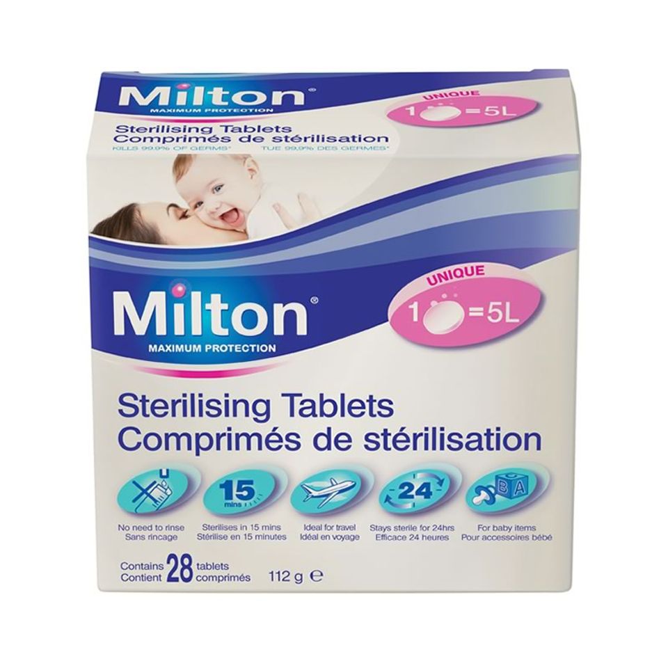 Cách sử dụng viên tiệt trùng cốc nguyệt san Milton