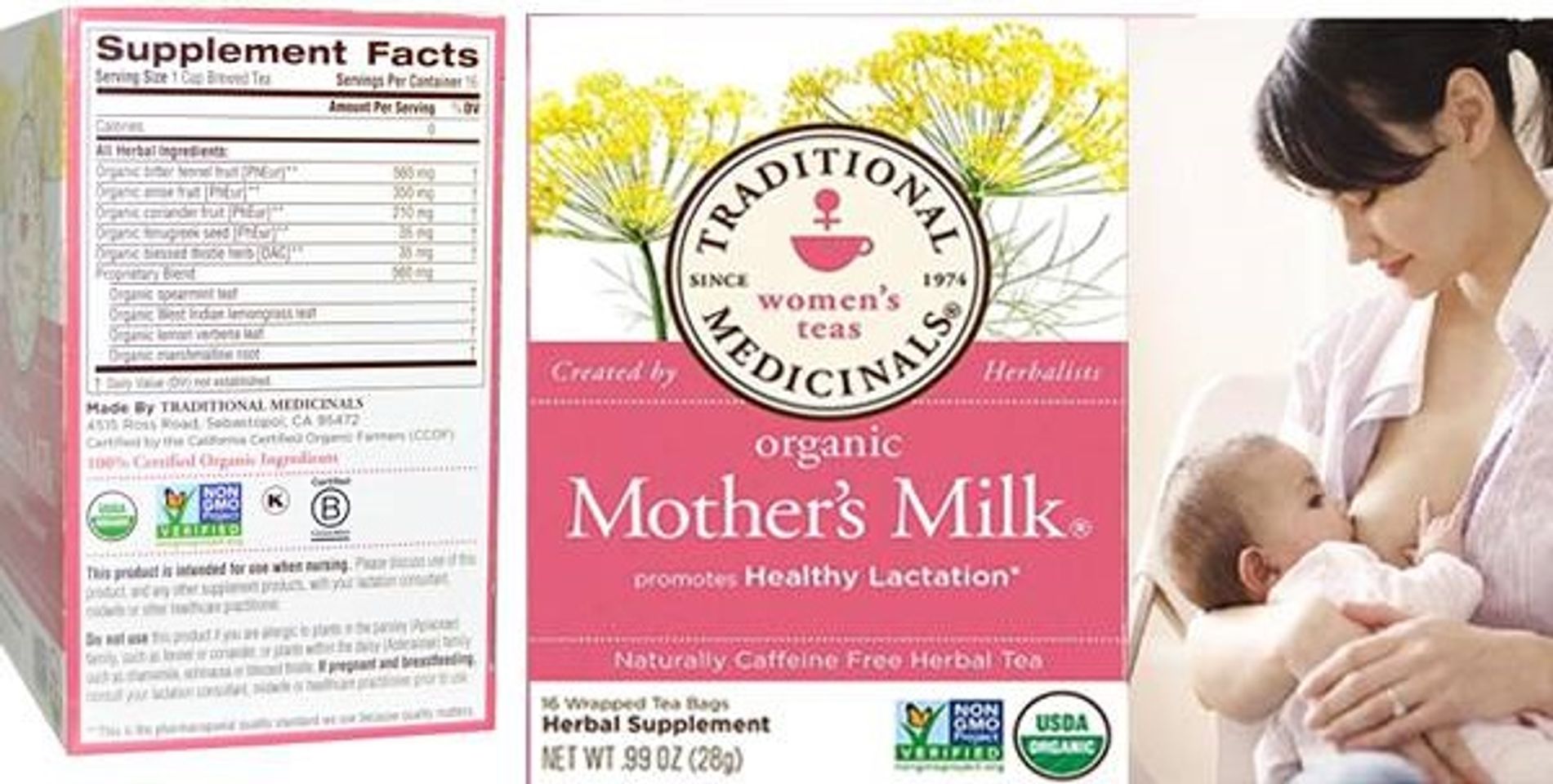 trà lợi sữa organic mother's milk chính hãng