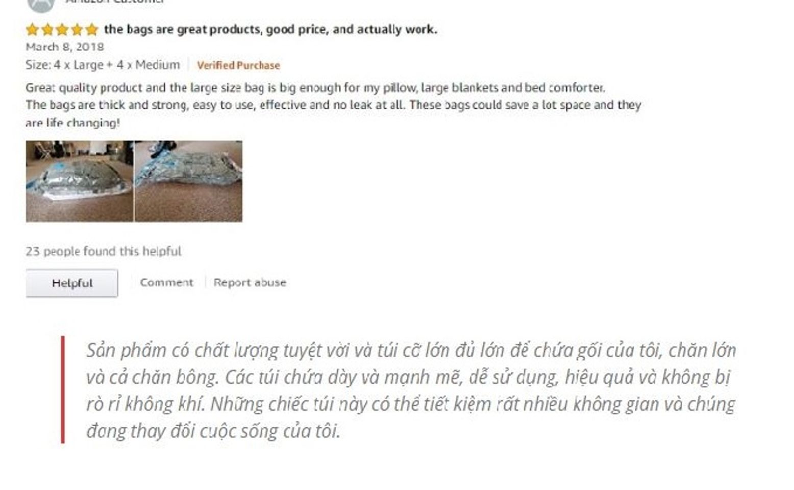 [GÓC KHEN] Túi hút chân không kèm bơm - tiết kiệm không gian lưu trữ
