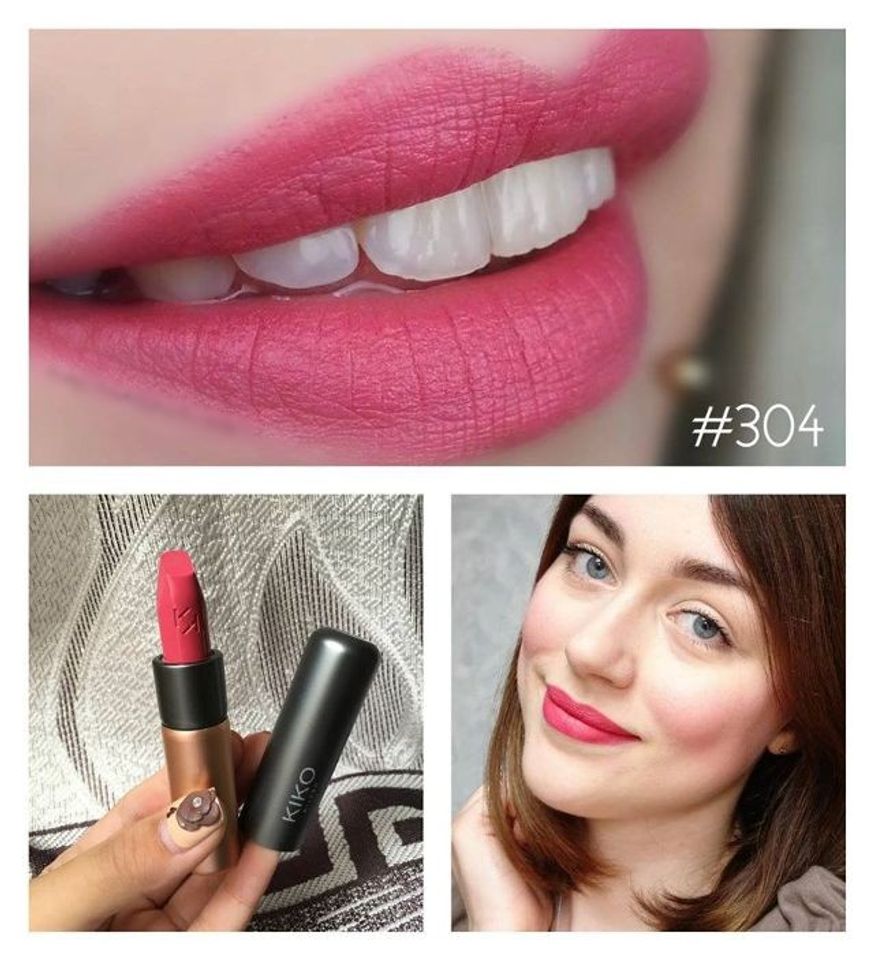 Swatch chi tiết màu son kiko Velvet Passion Matte Lipstick hot hiện nay