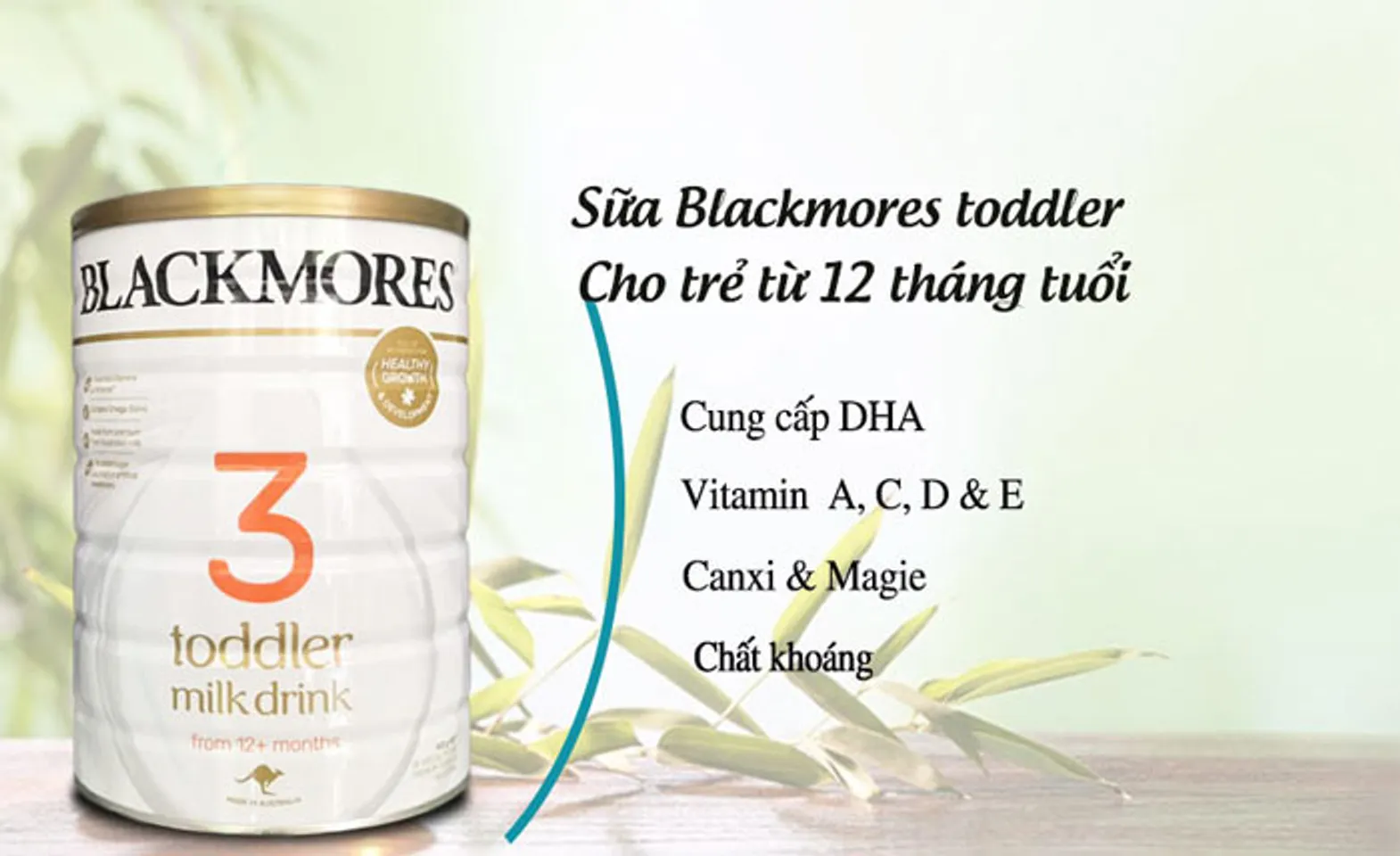 Sữa Blackmores số 3 bổ sung nhiều dinh dưỡng Vitamin, Canxi, khoáng chất cho trẻ trên 12 tháng tuổi