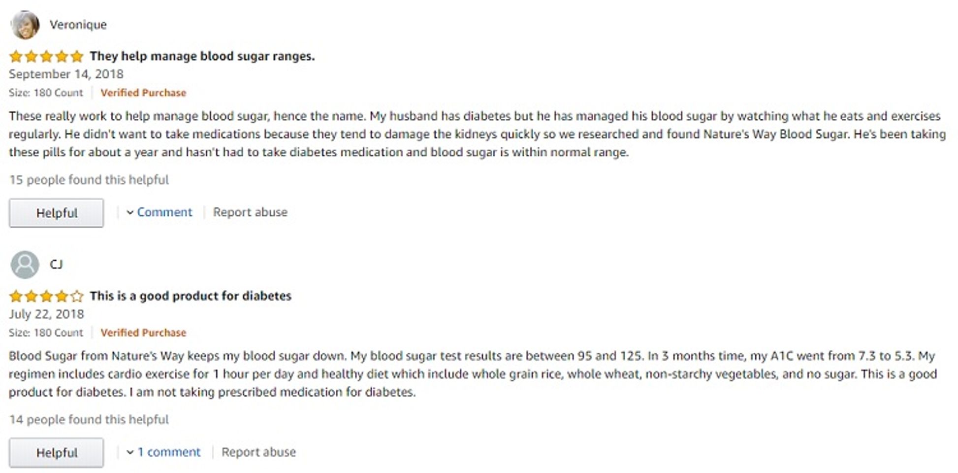 Phản hồi từ phía khách hàng sử dụng Blood Sugar Nature's Way 1