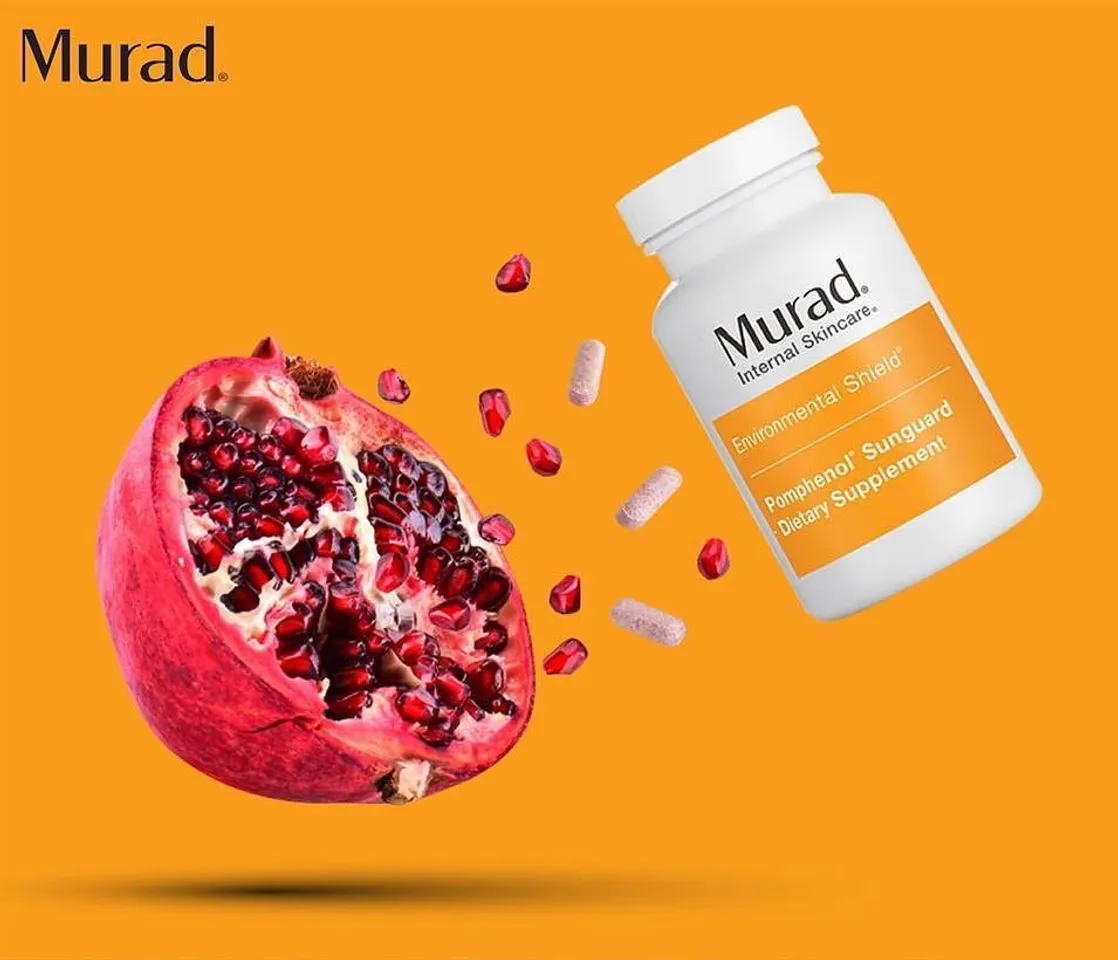 Viên uống chống nắng Murad Pomphenol Sunguard Dietary Supplement chiết xuất từ thành phần chính trái lựu đỏ