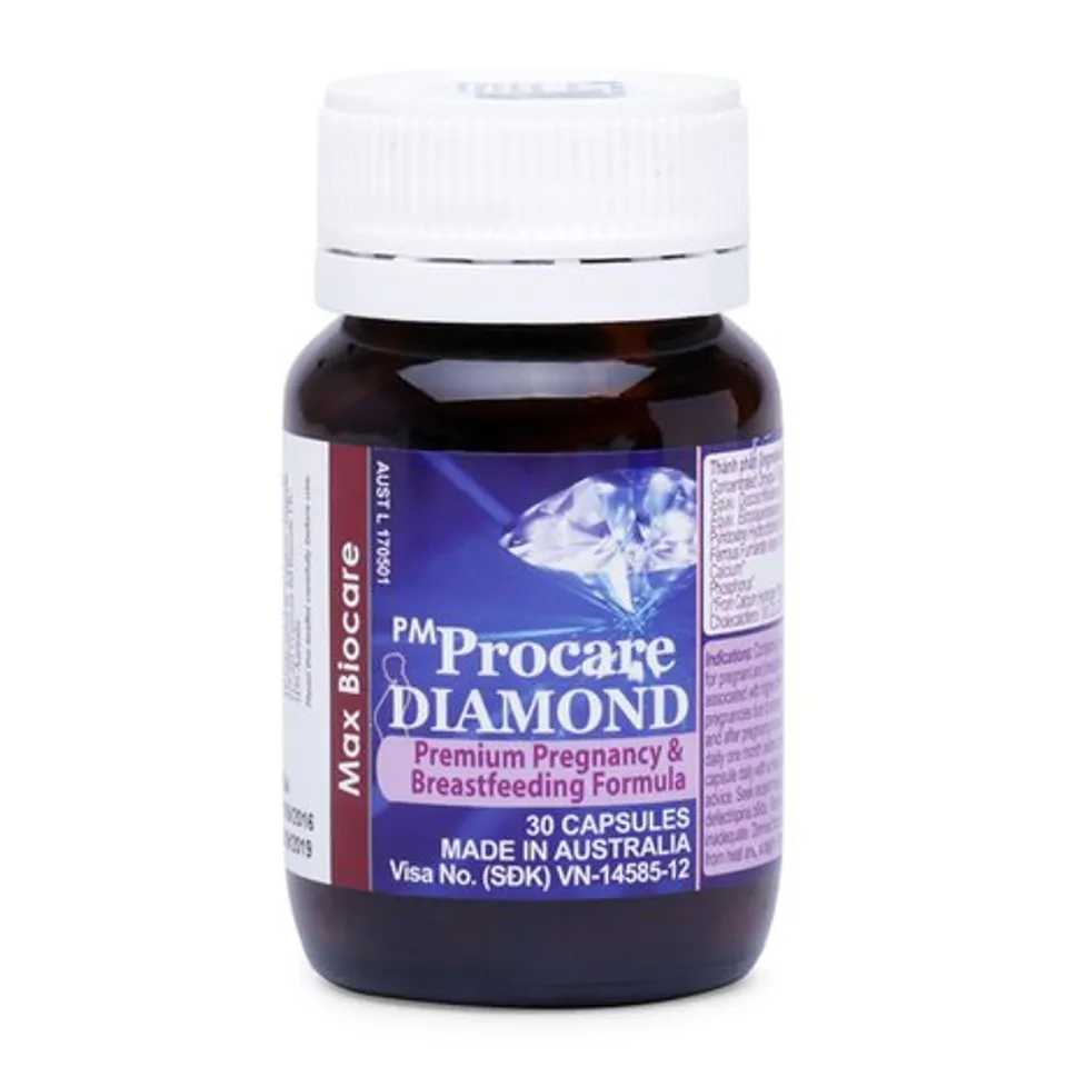 Vitamin Procare Diamond 216mg cho bà bầu (Hộp 30 viên)