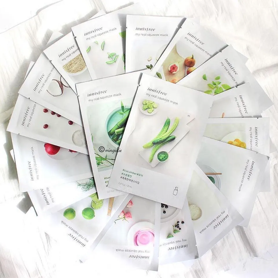 Mặt nạ Innisfree My Real Squeeze Mask dưỡng da an cao cấp