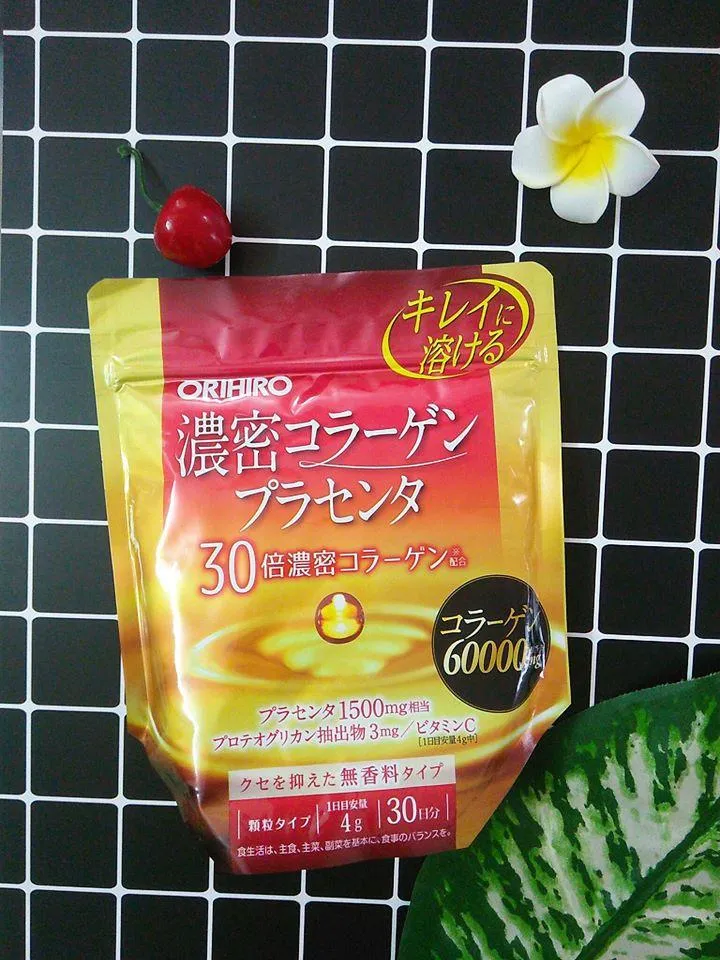 Collagen nhau thai heo Orihiro 6000mg dạng bột dễ uống