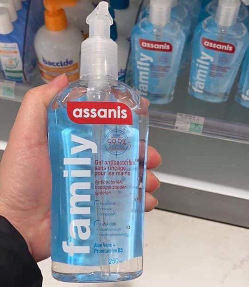 Gel rửa tay khô Assanis Pocket No Rinse Antibacterial mềm mịn cho da