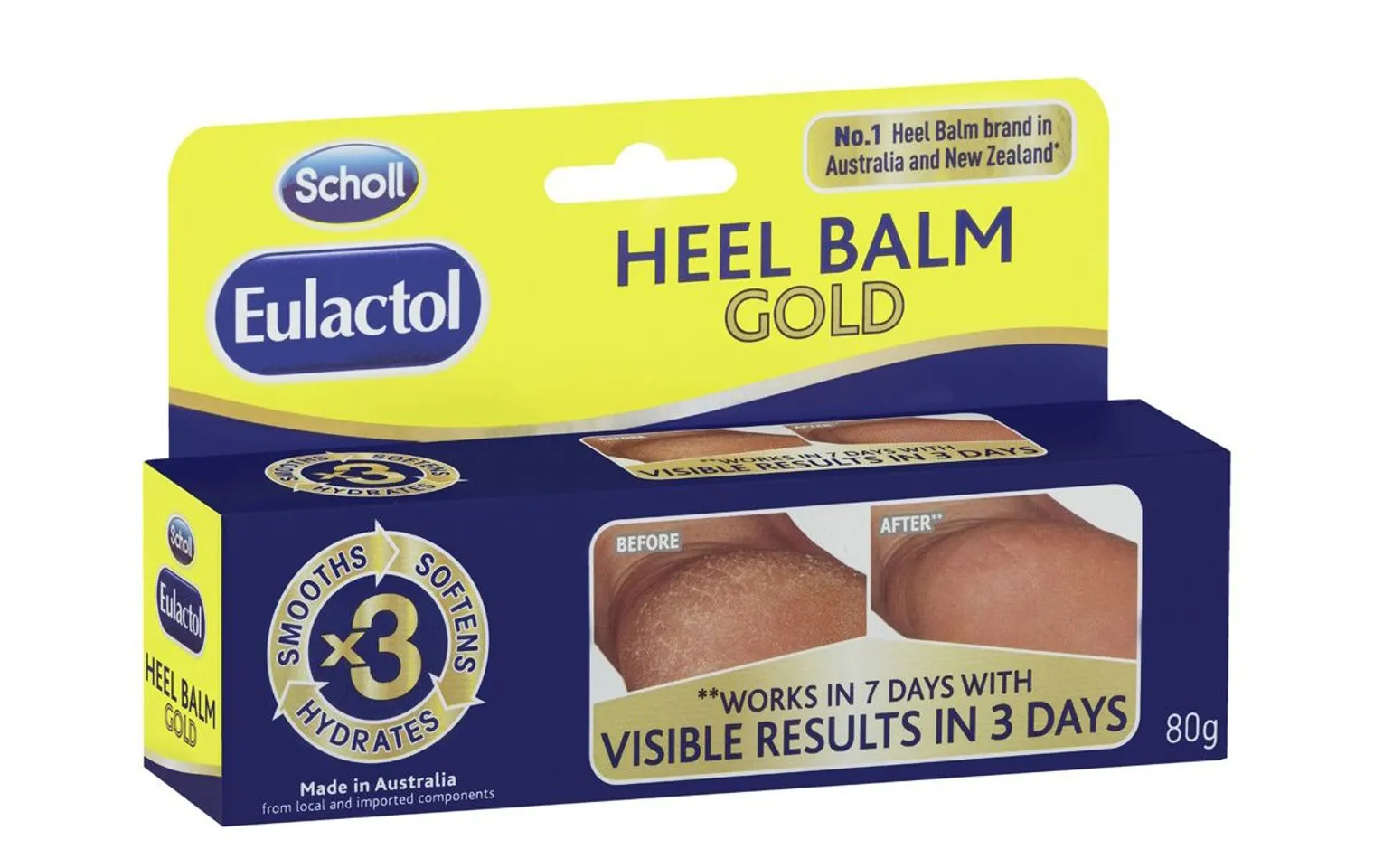Kem trị nứt gót chân Eulactol Heel Balm Gold của Úc