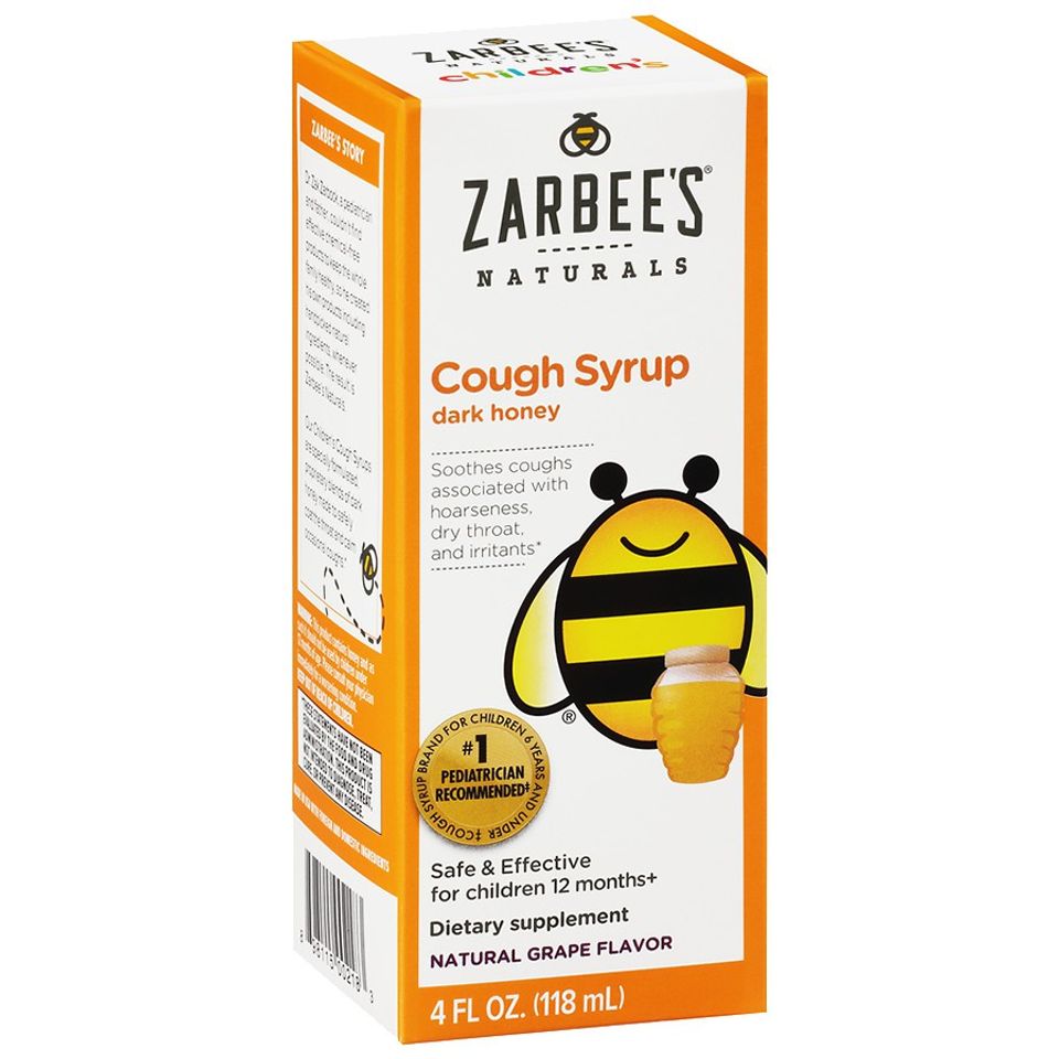Siro ho Zarbee's Cough Syrup Dark Honey cho bé từ 12 tháng cải thiện nhanh ho lâu ngày không dứt
