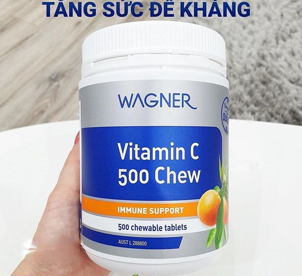 Viên nhai bổ sung vitamin C 500 Chew Wagner chính hãng của Úc