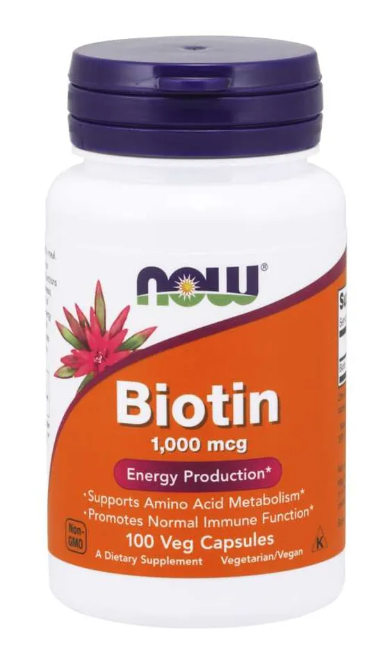 Viên Uống Hỗ Trợ Mọc Tóc NOW Foods Biotin 1000mcg