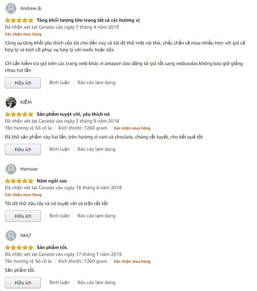 Phản hồi từ ph&iacute;a kh&aacute;ch h&agrave;ng sử dụng Nutrabolics Mass Fusion (1)