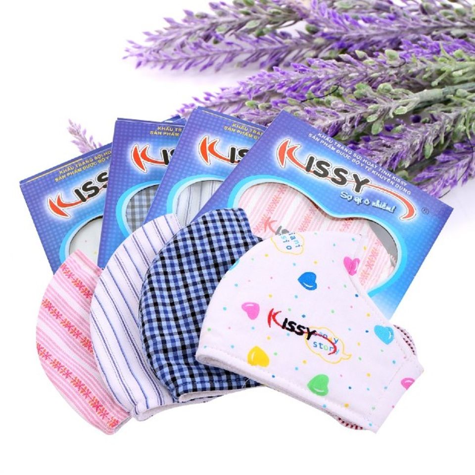 Khẩu trang Kissy - sợi hoạt t&iacute;nh cho người lớn