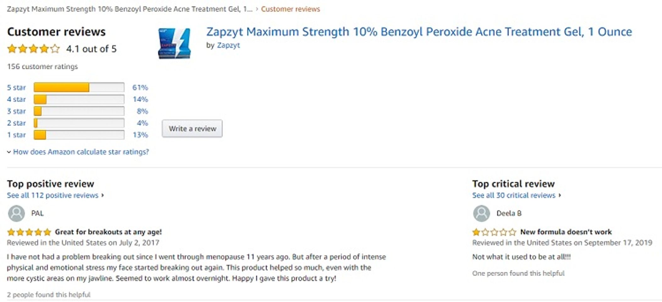 Phản hồi từ phía khách hàng sử dụng Gel hỗ trợ cải thiện mụn Zapzyt 3