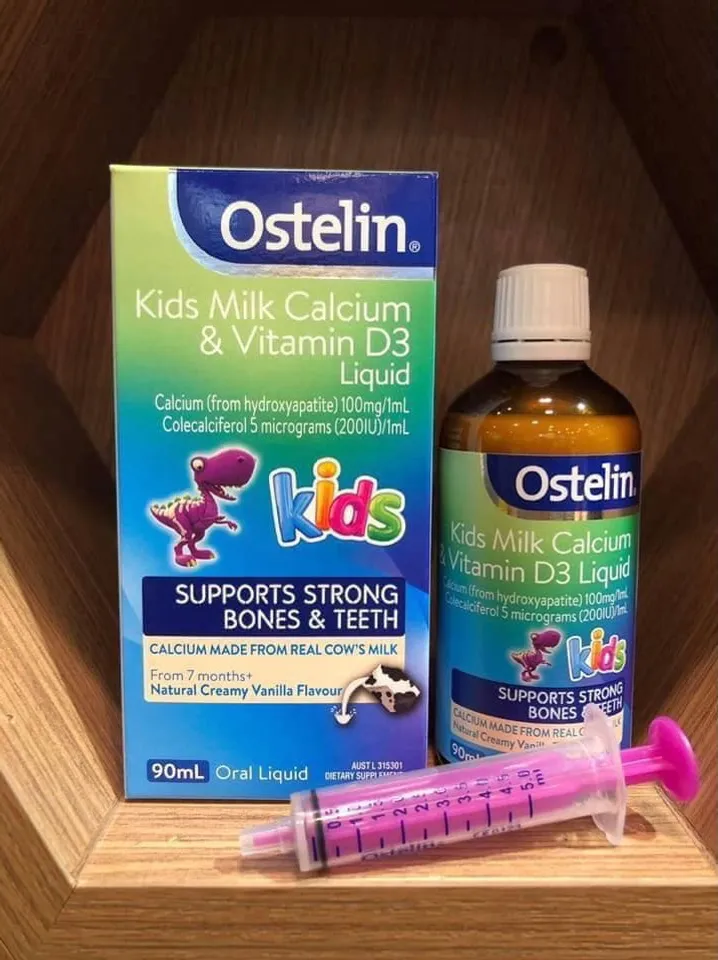 Siro bổ sung Canxi &D3 Ostelin hỗ trợ phát triển chiều cao và khả năng hấp thụ canxi cho bé