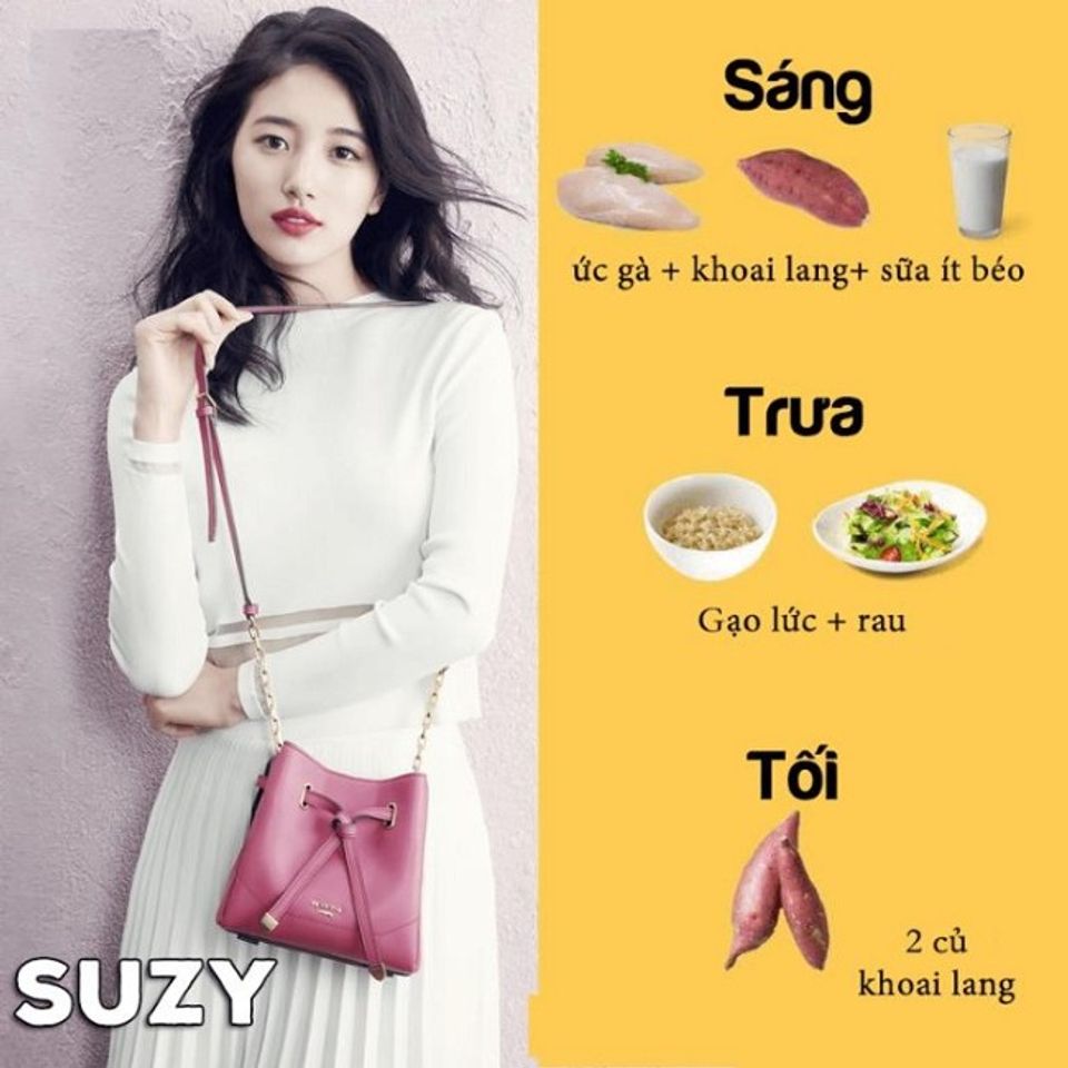 thực đơn giảm c&acirc;n với khoai l&agrave;ng của Suzy